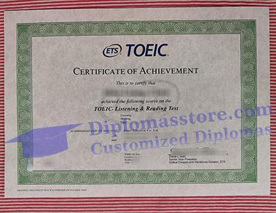 buy TOEIC certificate