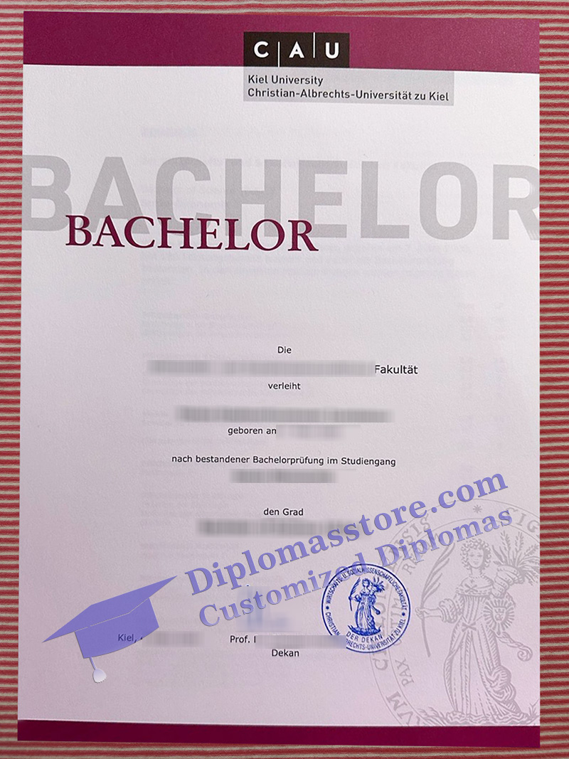 Universität zu Kiel urkunde, Kiel University diploma,
