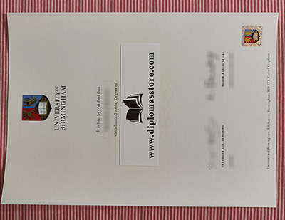 University of Birmingham degree certificate