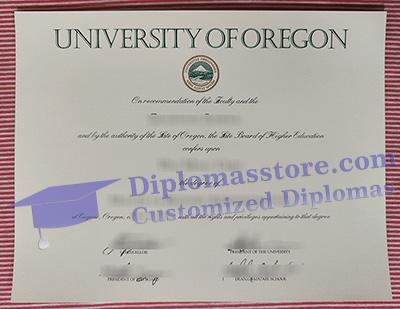 University of Oregon diploma certificate