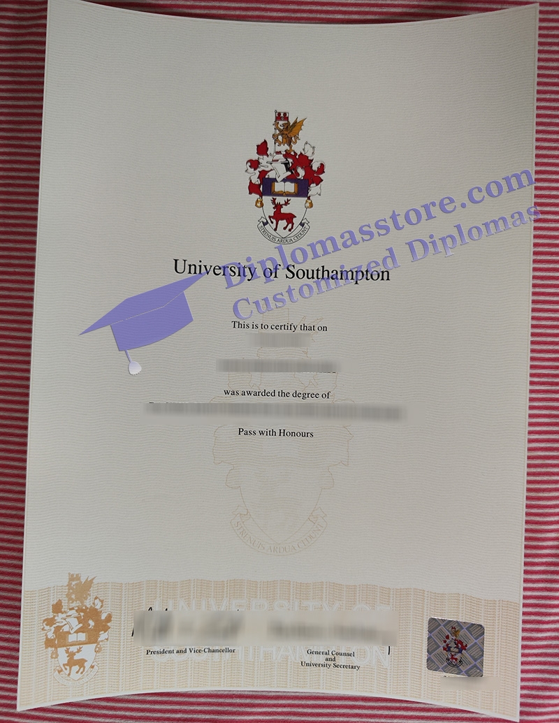 University of Southampton degree, University of Southampton certificate,