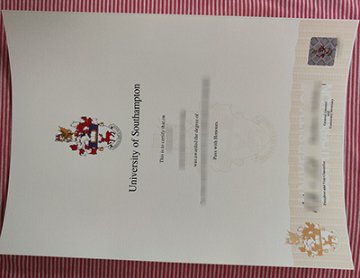 University of Southampton degree certificate
