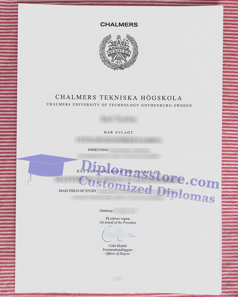 Chalmers tekniska högskola degree, Chalmers University of Technology diploma,