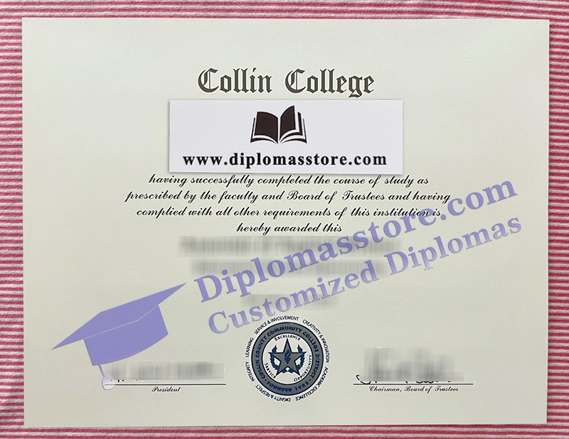 Collin College diploma, Collin College certificate,