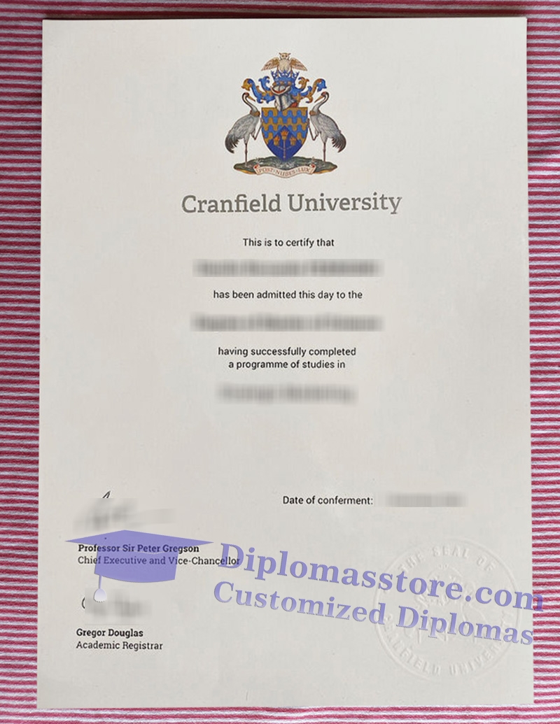 Cranfield University degree, Cranfield 