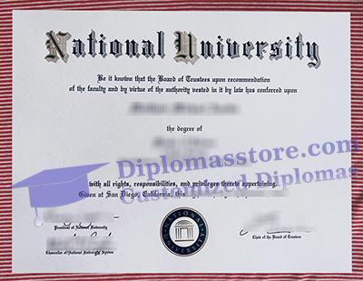 National University degree