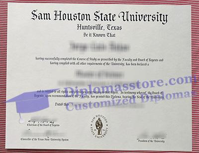 Sam Houston State University diploma