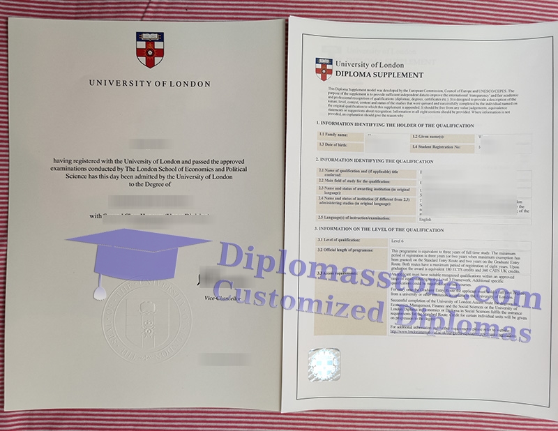 University of London degree, University of London diploma supplement,