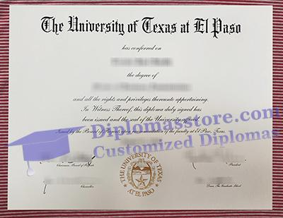 UTEP diploma