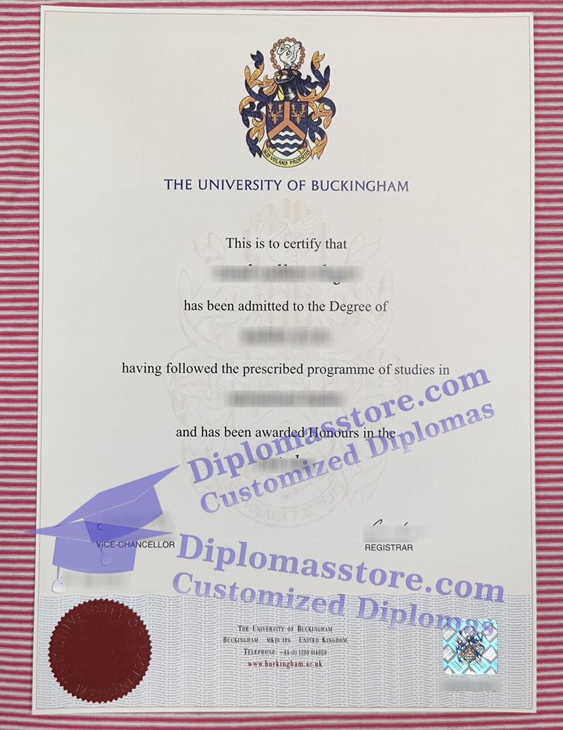 University of Buckingham degree, University of Buckingham diploma,
