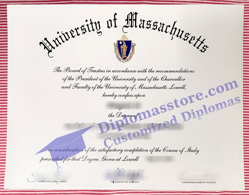 University of Massachusetts diploma, University of Massachusetts certificate,