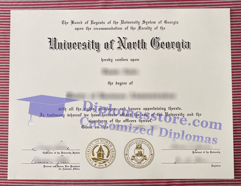 University of North Georgia diploma, University of North Georgia certificate,