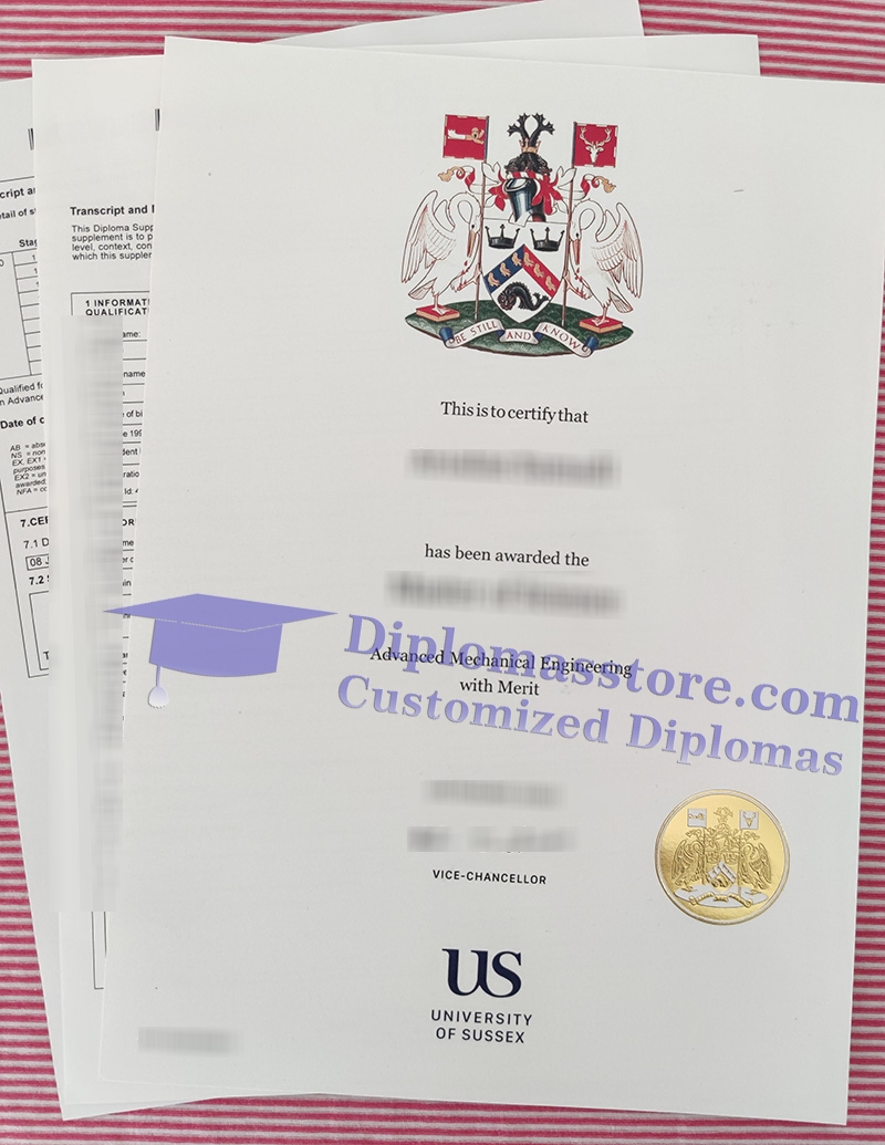 University of Sussex degree, University of Sussex certificate,