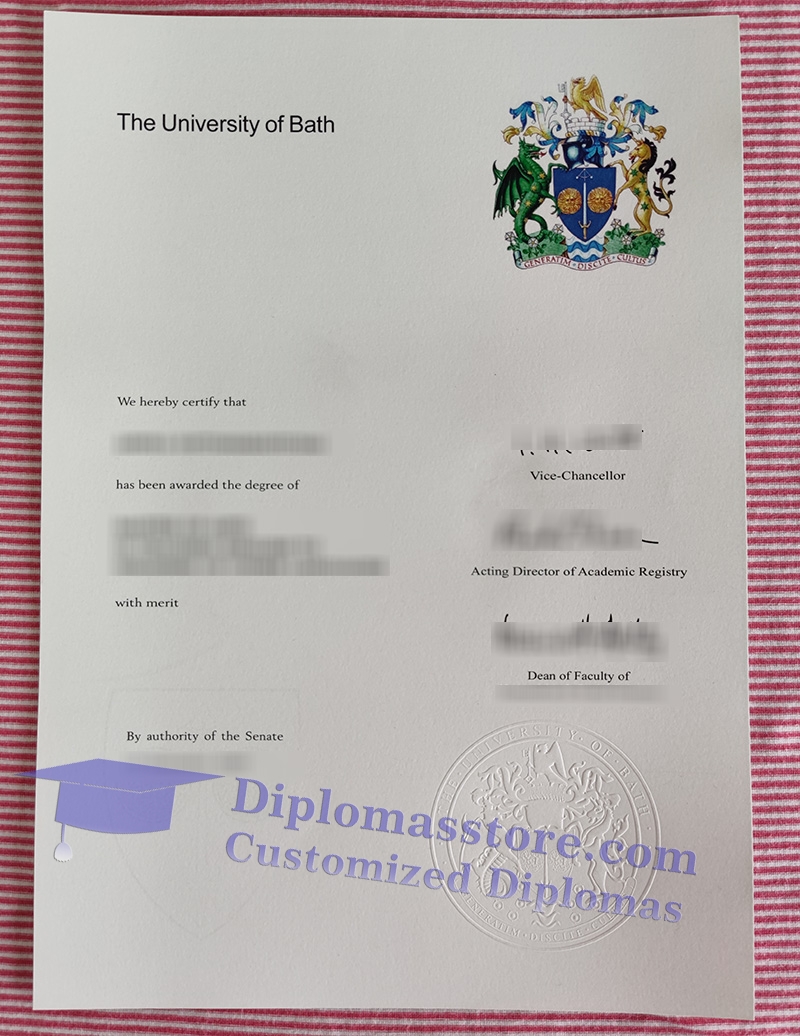 University of Bath degree, University of Bath certificate,