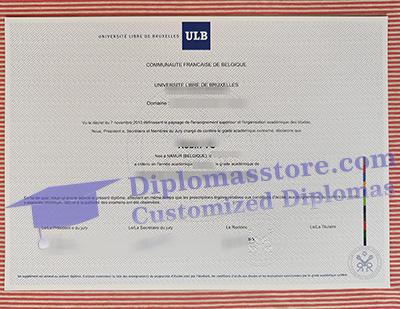 université libre de bruxelles certificate