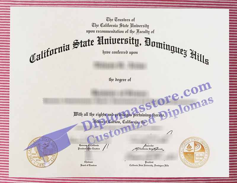 Cal State Dominguez Hills diploma, CSU Dominguez Hills certificate,