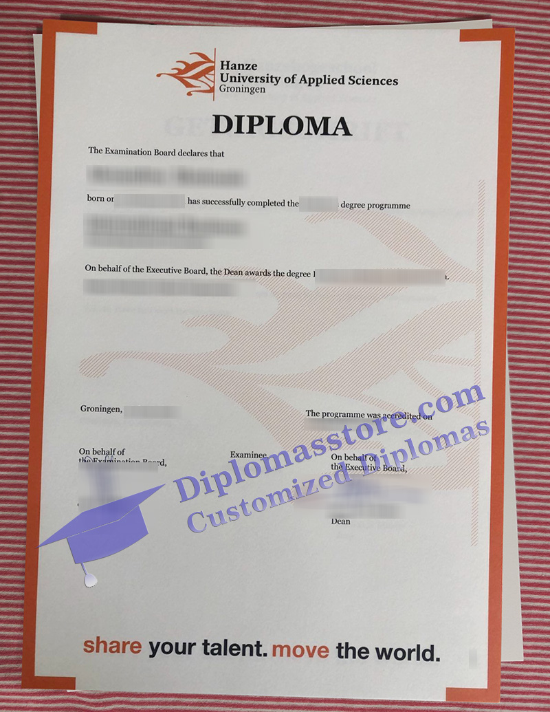 Hanzehogeschool Groningen diploma, Hanze UAS degree,