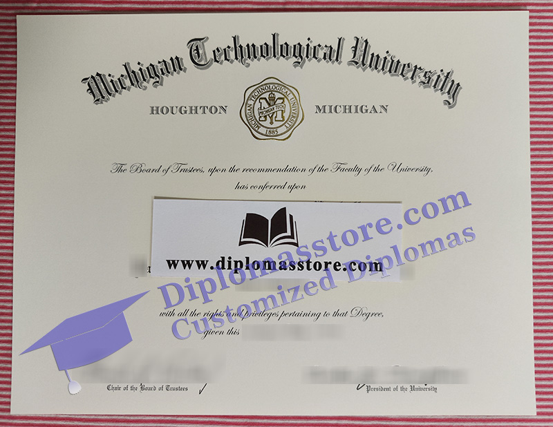 Michigan Technological University diploma, Michigan Technological University certificate,