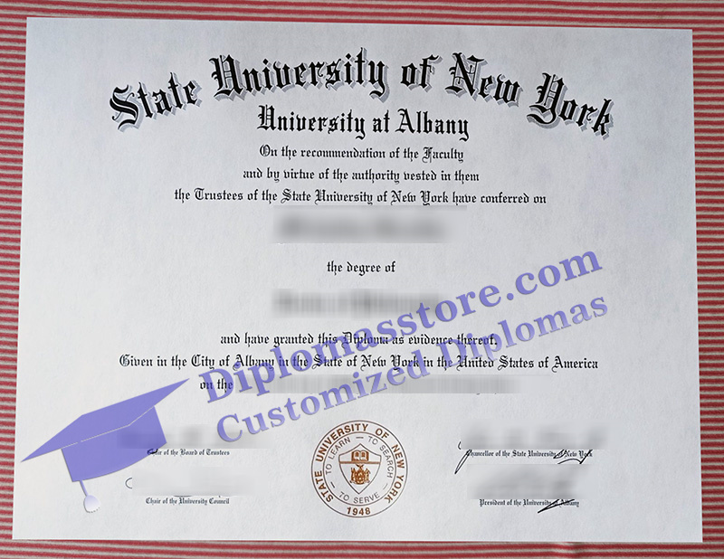 University at Albany diploma, University at Albany certificate,
