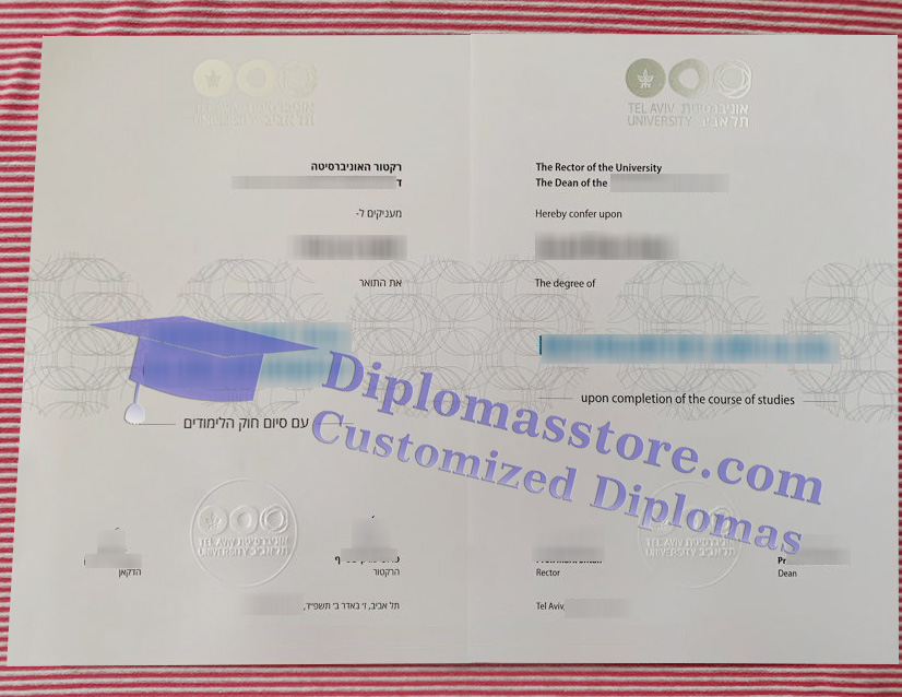 Tel Aviv University degree, Tel Aviv University diploma,
