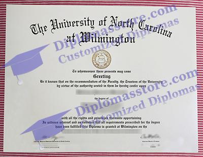 UNC Wilmington diploma