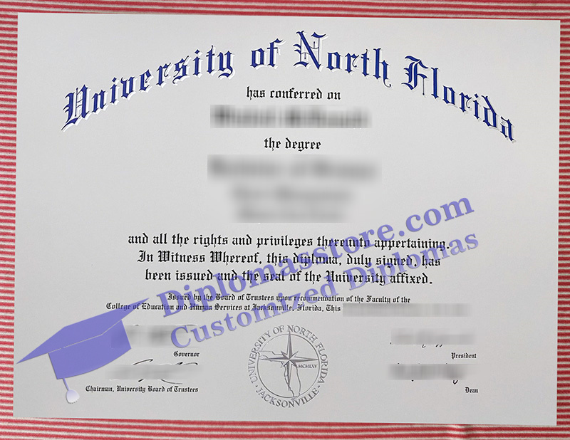 University of North Florida diploma, NFL certificate,