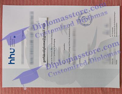 Heinrich Heine Universität Düsseldorf diploma