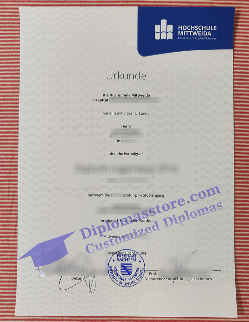 Hochschule Mittweida urkunde, Hochschule Mittweida degree,
