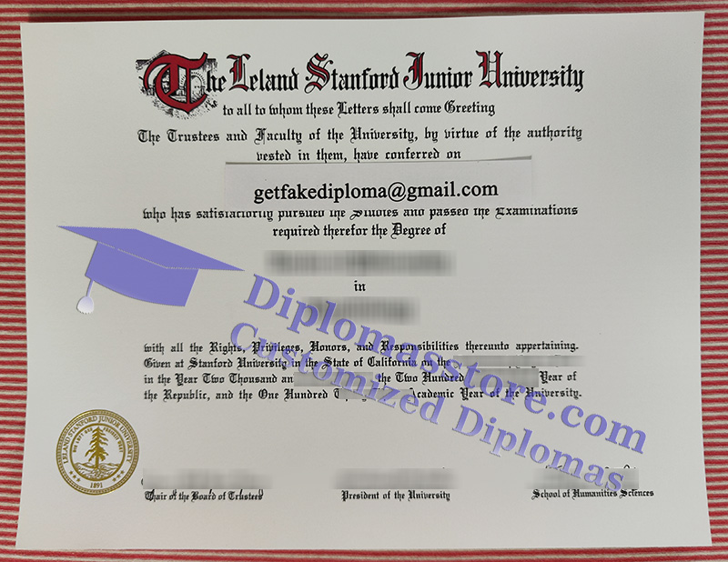 Stanford University diploma, Stanford University degree,