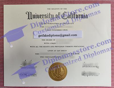 UC San Diego certificate
