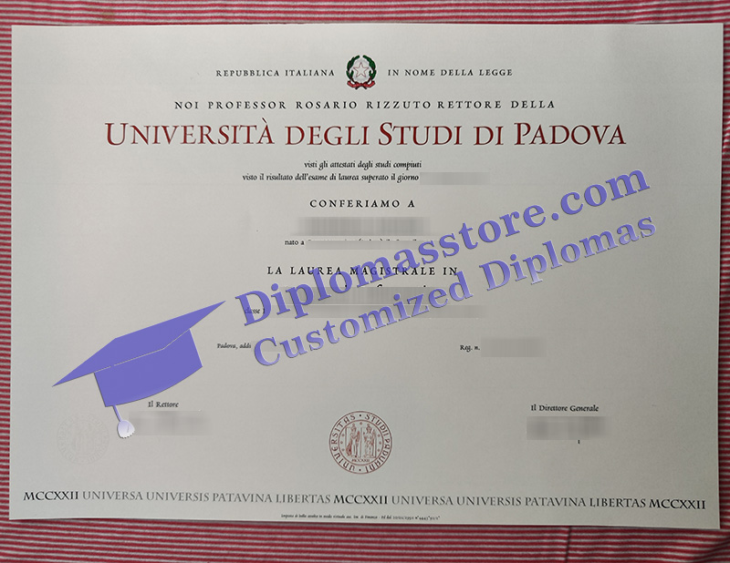 Università di Padova laurea, Università di Padova diploma,