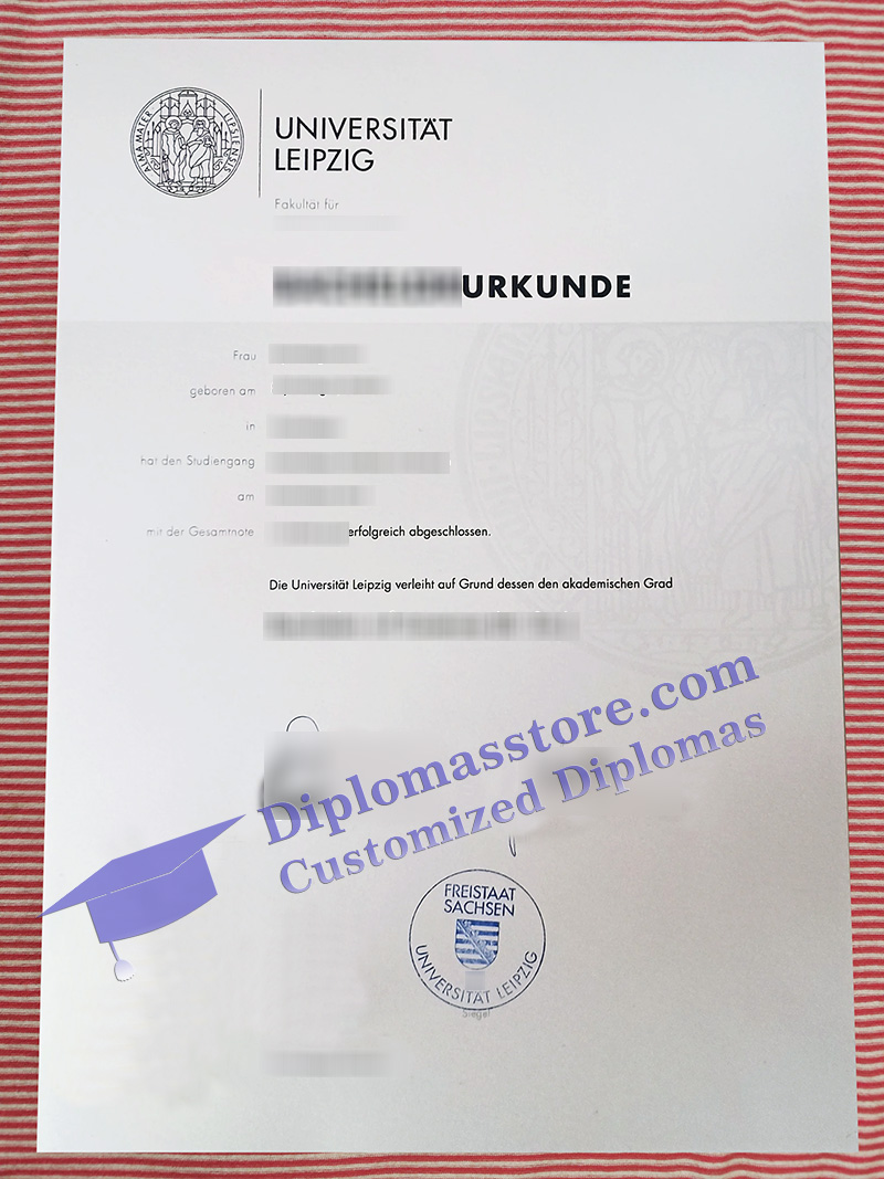 Universität Leipzig urkunde, Universität Leipzig degree,