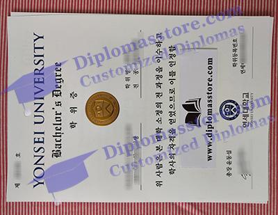 Yonsei University certificate
