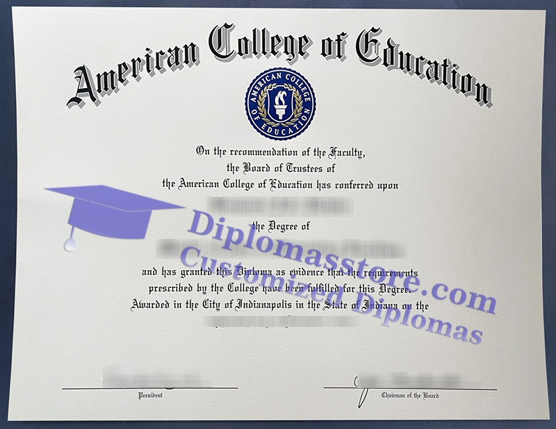 American College of Education degree, ACE diploma,