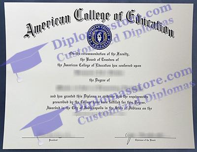 American College of Education diploma
