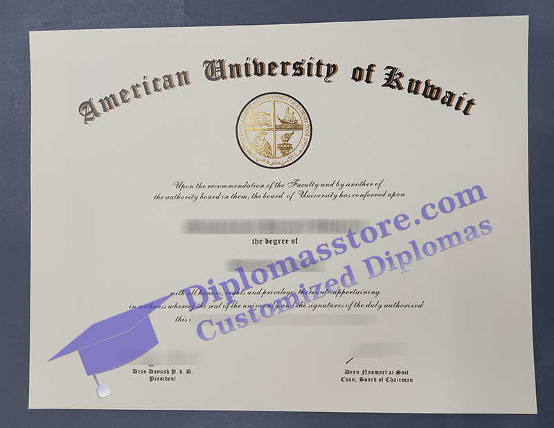 American University of Kuwait diploma, AUK degree,