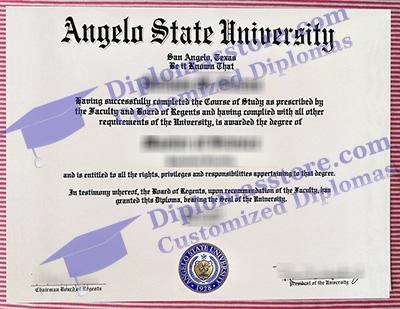 Angelo State University certificate