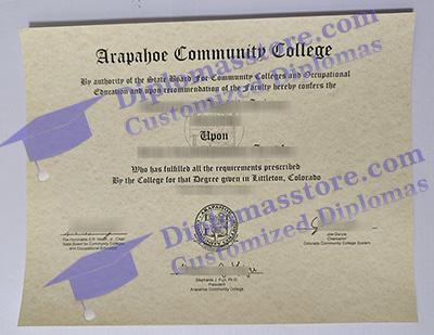 Arapahoe Community College certificate