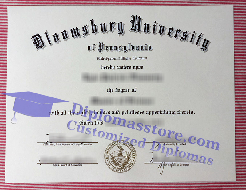 Bloomsburg University diploma, Bloomsburg University degree,