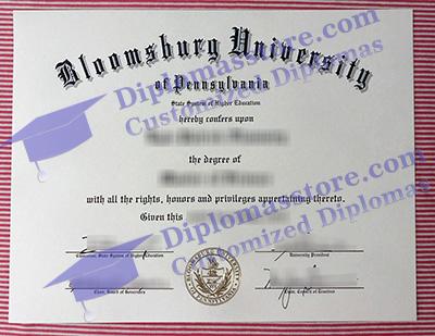 Bloomsburg University of Pennsylvania diploma