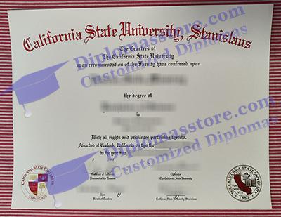CSU Stanislaus certificate