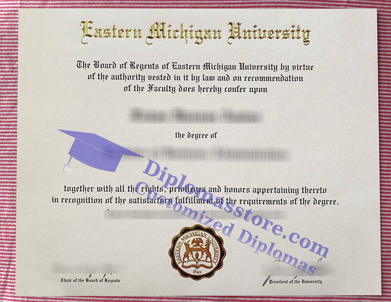 Eastern Michigan University diploma, EMU degree,