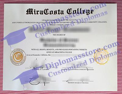 MiraCosta College associate degree