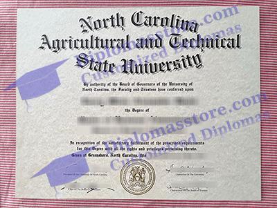 North Carolina A&T State University diploma