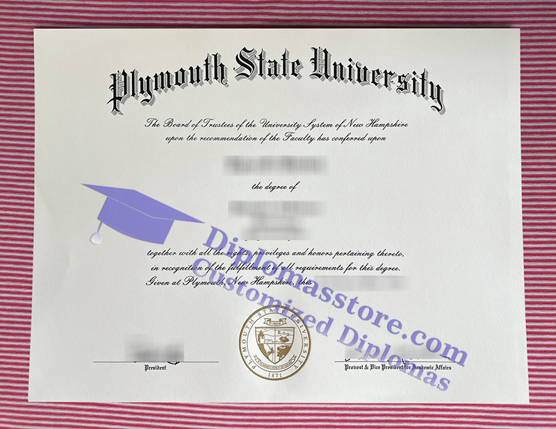 Plymouth State University diploma, Plymouth State University degree,