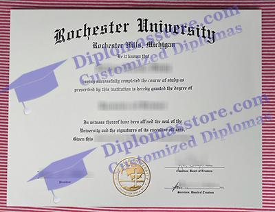 Rochester University certificate