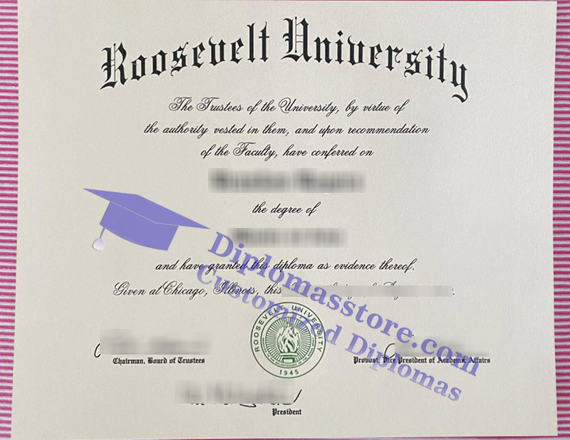 Roosevelt University diploma, Roosevelt University certificate,