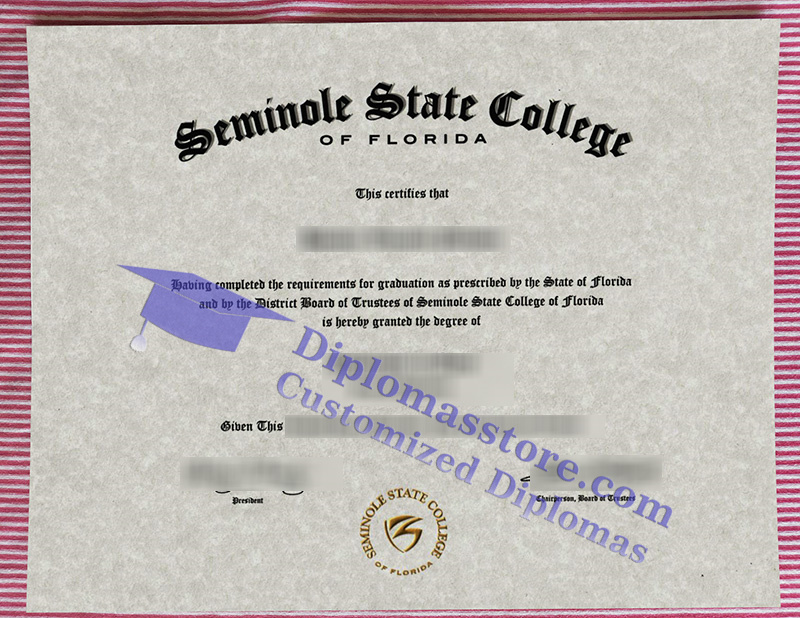 Seminole State College diploma, Seminole State College of Florida degree,
