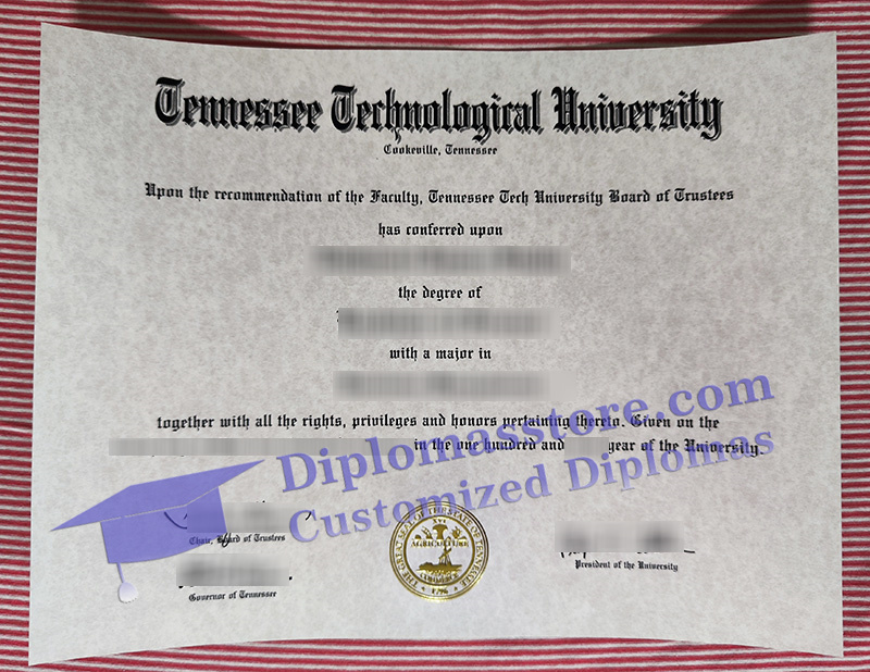 Tennessee Technological University diploma, Tennessee Tech degree,