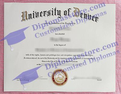 University of Denver certificate